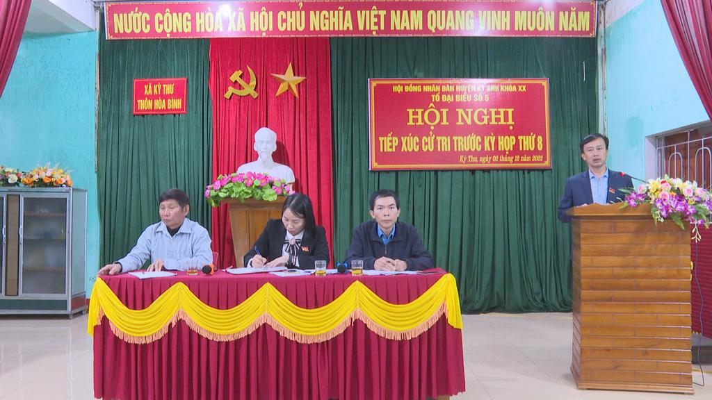 Hội nghị tiếp xúc cử tri trước kỳ họp thứ 8, HĐND huyện khóa XX