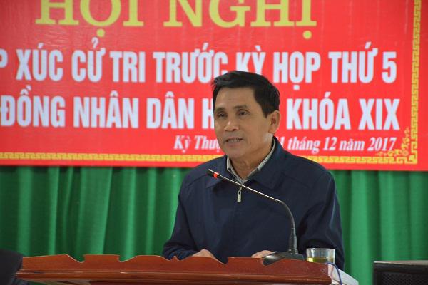 Tổ đại biểu số 8, HĐND  huyện Kỳ Anh: Tiếp xúc cử tri tại  thôn Bắc Tiến, xã Kỳ Thượng.