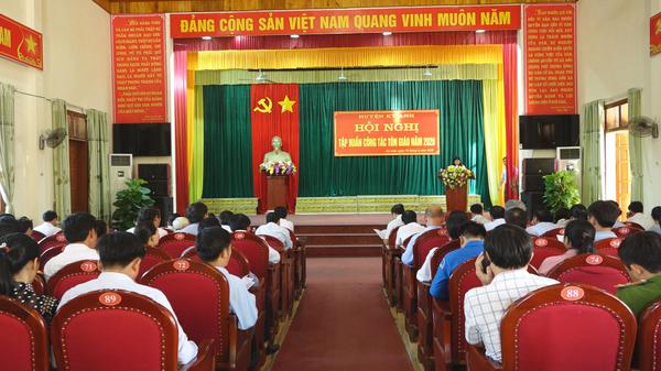 Tập huấn công tác tôn giáo năm 2020