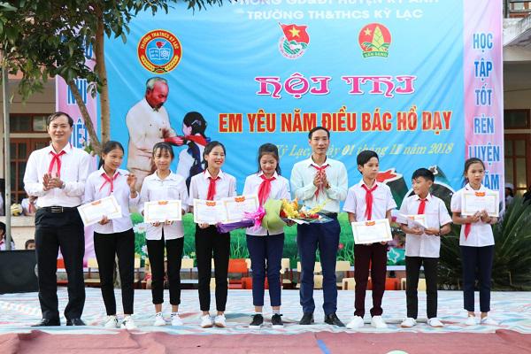 Liên đội trường TH & THCS Kỳ Lạc  tổ chức hội thi “ Em yêu năm điều bác Hồ dạy”